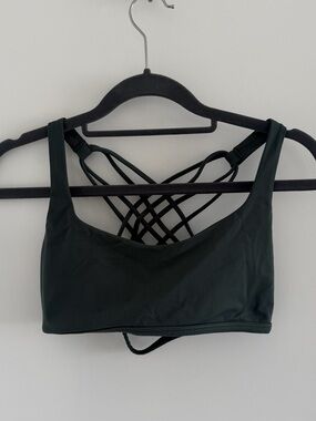 Lululemon Strappy Back Sports Bralette - green